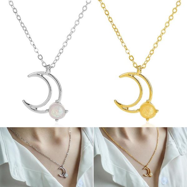 pendant necklaces stylish hollow moon opal necklace for women collarbone chain jewelry gold/silver color crescent delicated
pendant necklaces stylish hollow moon opal necklace for women collarbone chain jewelry gold/silver color crescent delicated