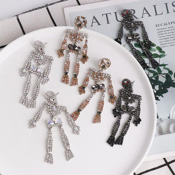 dangle & chandelier minar hip hop 3 styles black white color cartoon skeleton earrings for women full shiny rhinestone jewelry, Silver
dangle & chandelier minar hip hop 3 styles black white color cartoon skeleton earrings for women full shiny rhinestone jewelry, Silver