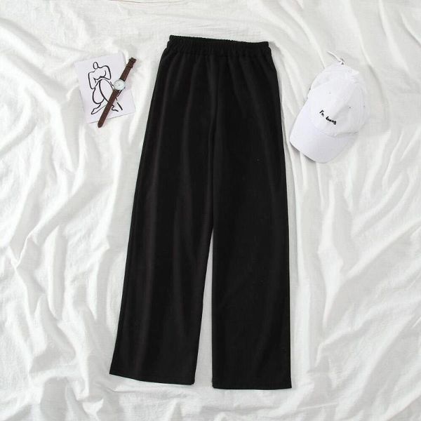 women's pants & capris spring and summer high-waisted wide-leg women korean version of loose thin straight nine-point casual, Black;white
women's pants & capris spring and summer high-waisted wide-leg women korean version of loose thin straight nine-point casual, Black;white
