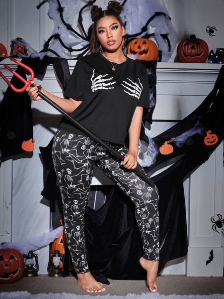 plus finger skeleton print pj set v2hd#, Black;white
plus finger skeleton print pj set v2hd#, Black;white