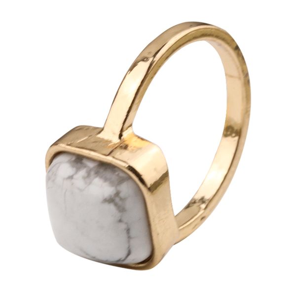 12*12mm fashion white turquoise square solitaire ring gold color environmental alloy for women jewelry, Golden;silver
12*12mm fashion white turquoise square solitaire ring gold color environmental alloy for women jewelry, Golden;silver