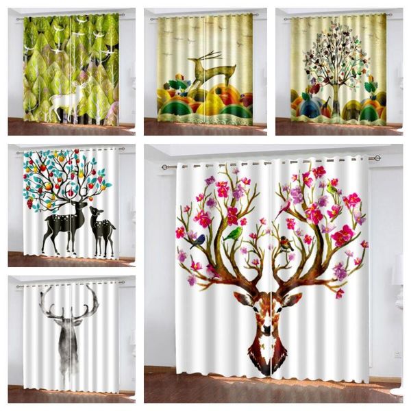 curtain & drapes home natural animal elk 3d printing children bedroom living room fabric custom hook decorative
curtain & drapes home natural animal elk 3d printing children bedroom living room fabric custom hook decorative