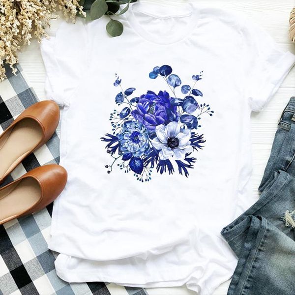 fashion 90s trend clothing flower women t shirt floral tee clothes graphic, White
fashion 90s trend clothing flower women t shirt floral tee clothes graphic, White