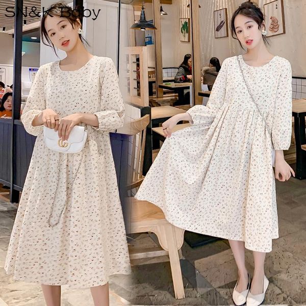 maternity dresses pregnant women dress korean early spring set head fresh flower sweet spicy mom, White
maternity dresses pregnant women dress korean early spring set head fresh flower sweet spicy mom, White