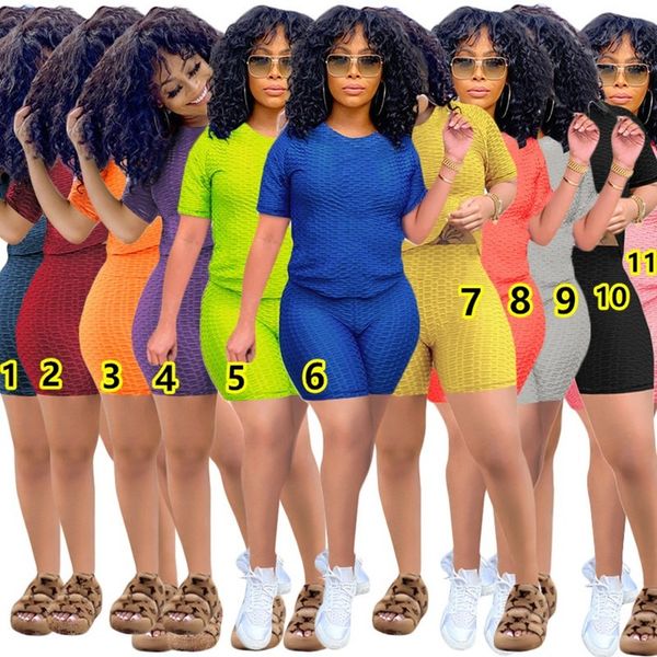 yoga xs-3xl tracksuits women summer gym clothing two piece sets short sleeve t-shirts mini shorts solid color outfits jogger suit dhl 4540, Gray
yoga xs-3xl tracksuits women summer gym clothing two piece sets short sleeve t-shirts mini shorts solid color outfits jogger suit dhl 4540, Gray