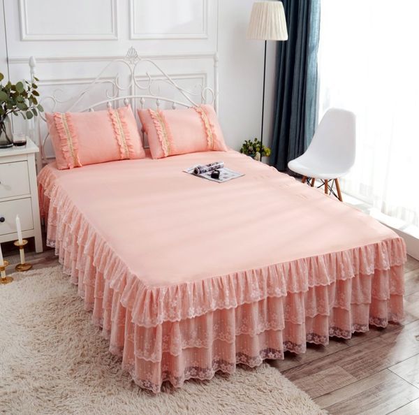 bed skirt 3pcs set european romance lace skirt soft brushed fabric spread princess king queen size 1pc +2pccs pillowcase zq9n
bed skirt 3pcs set european romance lace skirt soft brushed fabric spread princess king queen size 1pc +2pccs pillowcase zq9n