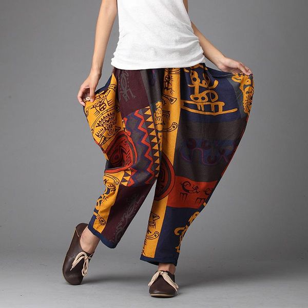 women's pants & capris 2021 casual for both women and men high fashion cotton linen printed waist streetwear harem, Black;white
women's pants & capris 2021 casual for both women and men high fashion cotton linen printed waist streetwear harem, Black;white