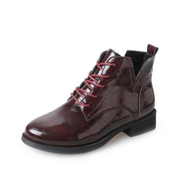 boots 2021 british style leather casual shoes female winter low heels round toe short ankle women, Black
boots 2021 british style leather casual shoes female winter low heels round toe short ankle women, Black