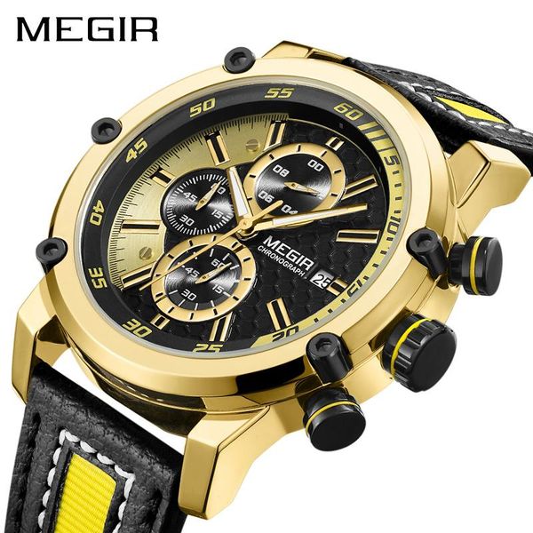 wristwatches megir 2021 men's fashion watches luminous quartz leather waterproof luxury sport casual wristwatch relogio masculino, Slivery;brown
wristwatches megir 2021 men's fashion watches luminous quartz leather waterproof luxury sport casual wristwatch relogio masculino, Slivery;brown