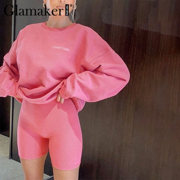 glamaker winter autumn casual and pants suit women 2 piece set long sleeve fashion loose outfits shorts suit pink sets 210412, White
glamaker winter autumn casual and pants suit women 2 piece set long sleeve fashion loose outfits shorts suit pink sets 210412, White