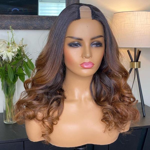 lace wigs loose wave 1x4 opening u part human hair for black women 200density ombre dark brown machine made remy, Black;brown
lace wigs loose wave 1x4 opening u part human hair for black women 200density ombre dark brown machine made remy, Black;brown
