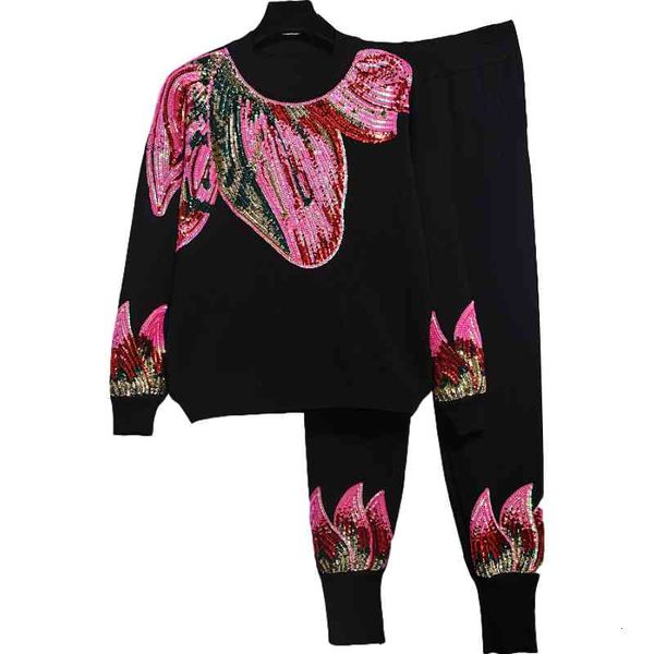 women's two piece pants autumn set women fashion sequins loose warm knitted sweater + casual knit ladies tracksuit sets g505 8j4e, White
women's two piece pants autumn set women fashion sequins loose warm knitted sweater + casual knit ladies tracksuit sets g505 8j4e, White