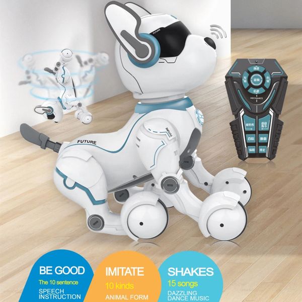 intelligent electronic rc robot dog make 12 animal sounds dance singing voice control rc toy play with kid boy child friend gift
intelligent electronic rc robot dog make 12 animal sounds dance singing voice control rc toy play with kid boy child friend gift