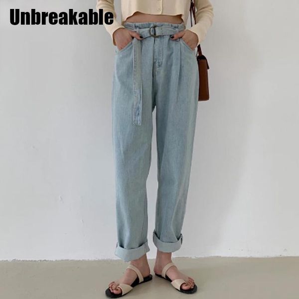 unbreakable summer chic sashes belted loose denim jeans for women high waist wide leg pants casual female 2021 women's, Blue
unbreakable summer chic sashes belted loose denim jeans for women high waist wide leg pants casual female 2021 women's, Blue