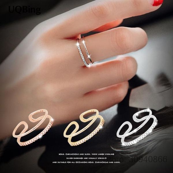 cluster rings 925 sterling silver rhineston ring double layer female finger opening adjustable ladies fine jewelry, Golden;silver
cluster rings 925 sterling silver rhineston ring double layer female finger opening adjustable ladies fine jewelry, Golden;silver