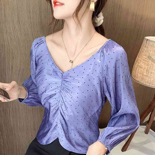autumn v-neck dot chiffon blouse shirt blouse women blusas mujer de moda long sleeve women blouses women blusa d596 210602, White
autumn v-neck dot chiffon blouse shirt blouse women blusas mujer de moda long sleeve women blouses women blusa d596 210602, White