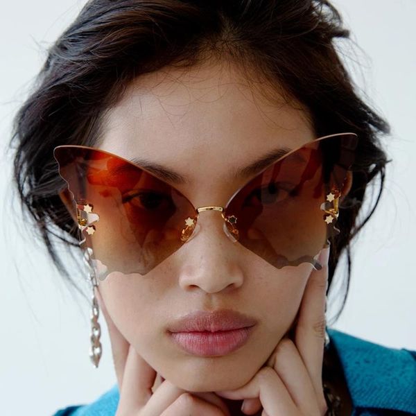 sunglasses butterfly shape oversized rimless women party luxury designer decorative glasses pochromic hollow out eyewear 2021, White;black
sunglasses butterfly shape oversized rimless women party luxury designer decorative glasses pochromic hollow out eyewear 2021, White;black