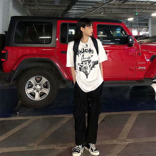 women's t-shirt oversized y2k anime print korean tshirt streetwear women hi hop punk short sleeve couple summer ladies, White
women's t-shirt oversized y2k anime print korean tshirt streetwear women hi hop punk short sleeve couple summer ladies, White