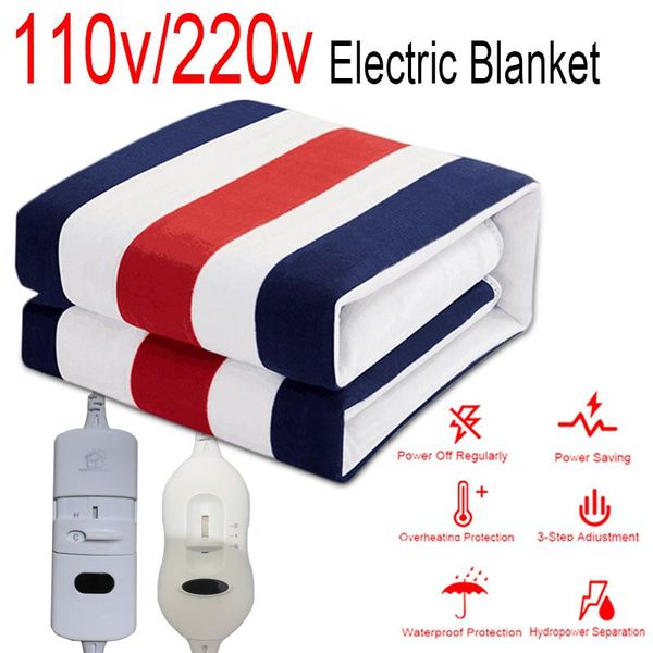 blankets 3 gears control 110v 220v heating safe waterproof heated blanket stripe electric manta electrica bed warmer pad
blankets 3 gears control 110v 220v heating safe waterproof heated blanket stripe electric manta electrica bed warmer pad