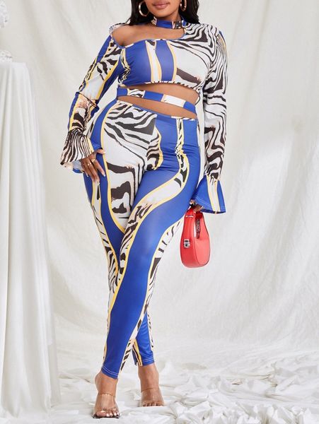 sxy plus zebra striped cut out trumpet sleeve jumpsuit b0et#, Black
sxy plus zebra striped cut out trumpet sleeve jumpsuit b0et#, Black