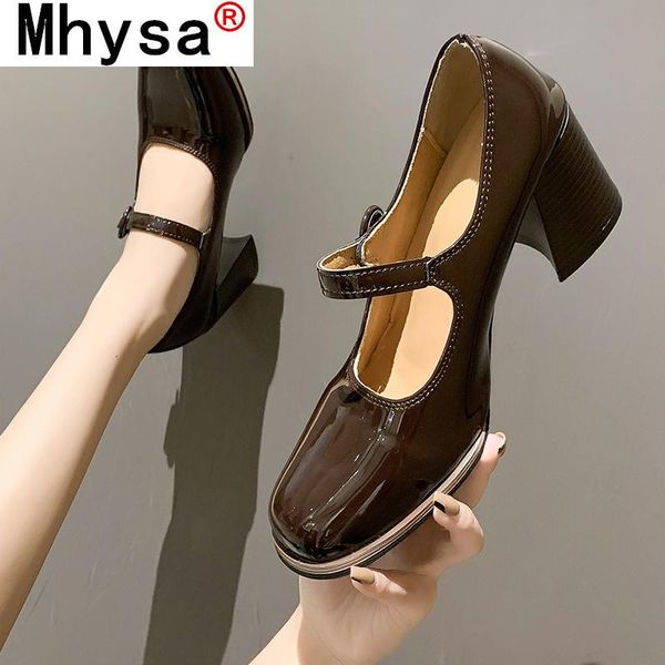 dress shoes retro working office woman heels 2021 fashion women mary jane round toe spring summer pumps, Black
dress shoes retro working office woman heels 2021 fashion women mary jane round toe spring summer pumps, Black