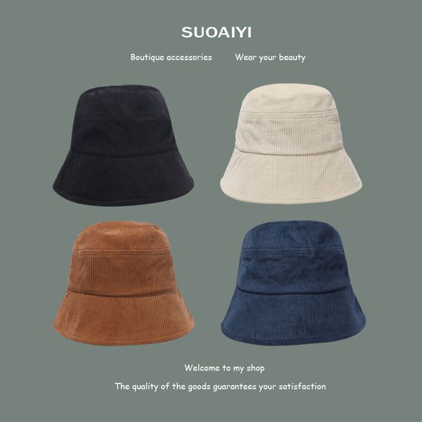 corduroy japanese minority bucket hat autumn winter black fisherman thickened basin men's and women's leisure fashion
corduroy japanese minority bucket hat autumn winter black fisherman thickened basin men's and women's leisure fashion