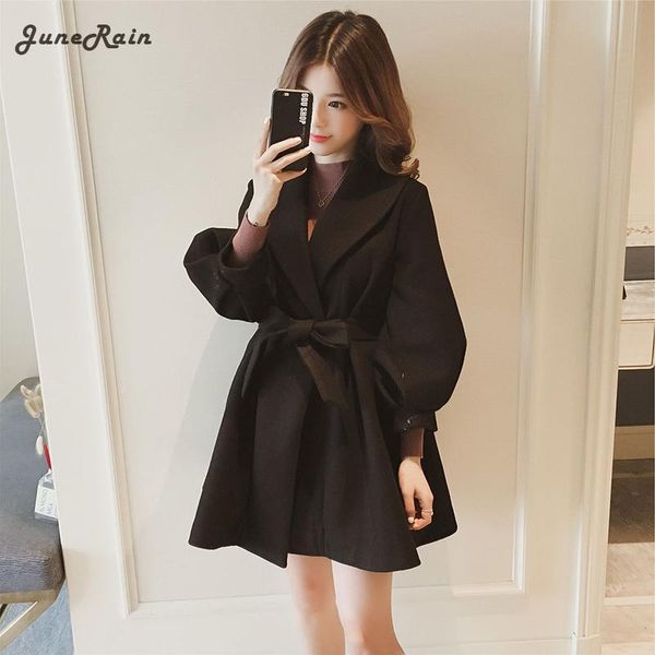 women's wool & blends junerain women winter female long style coat jacket girls thick warm coats ladies open stitch feminino jackets, Black
women's wool & blends junerain women winter female long style coat jacket girls thick warm coats ladies open stitch feminino jackets, Black