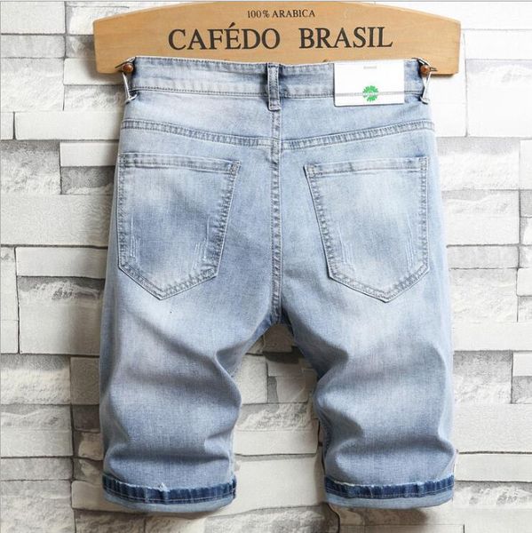 holes denim summer light blue shorts good quality men slim fit thin casual jeans stretch knee length
holes denim summer light blue shorts good quality men slim fit thin casual jeans stretch knee length
