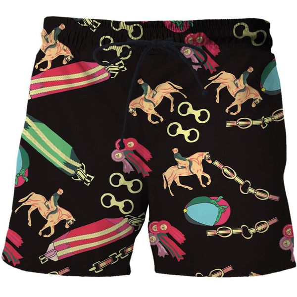 men's shorts summer surfing quick-drying beach pants luxury 3d printing classical casual fashion street styles, White;black 
men's shorts summer surfing quick-drying beach pants luxury 3d printing classical casual fashion street styles, White;black