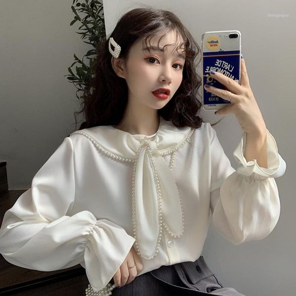 japan style bow collar chiffon blouses solid long sleeve loose shirts spring autumn women's clothing fashion ladies &, White
japan style bow collar chiffon blouses solid long sleeve loose shirts spring autumn women's clothing fashion ladies &, White