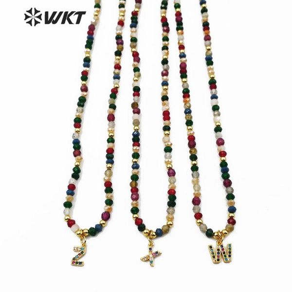 pendant necklaces wt-mn959 wkt multicolor beaded necklace cubic zirconia 26 letters gift for women fashion jewerly, Silver
pendant necklaces wt-mn959 wkt multicolor beaded necklace cubic zirconia 26 letters gift for women fashion jewerly, Silver
