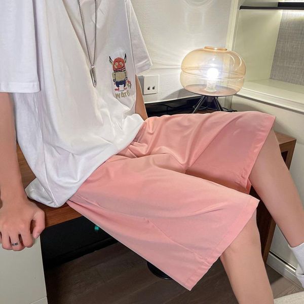 men's shorts thin breathable straight korean fashion loose casual men multi-color wide-leg five-point pants for, White;black
men's shorts thin breathable straight korean fashion loose casual men multi-color wide-leg five-point pants for, White;black