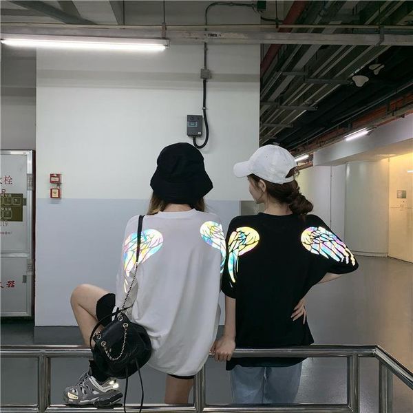 summer loose trend glowing wings womens t shirts print medium long collar short sleeve couple shirt black white vintage top
summer loose trend glowing wings womens t shirts print medium long collar short sleeve couple shirt black white vintage top