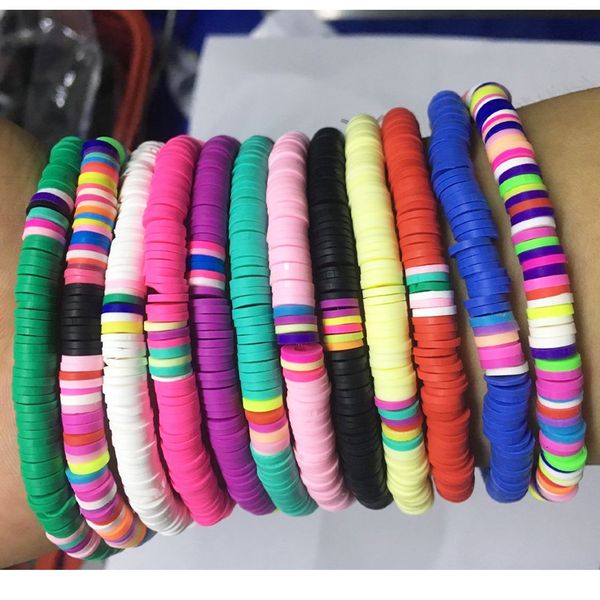 bracelet beach ethnic style bracelet hand mixed color soft pottery string piece 6mm elastic rope, Golden;silver
bracelet beach ethnic style bracelet hand mixed color soft pottery string piece 6mm elastic rope, Golden;silver