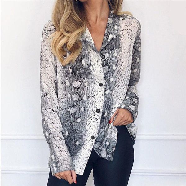 women's blouses & shirts women snake skin print chiffon blouse shirt summer elegant office lady plus size blusa feminina streetwea, White
women's blouses & shirts women snake skin print chiffon blouse shirt summer elegant office lady plus size blusa feminina streetwea, White