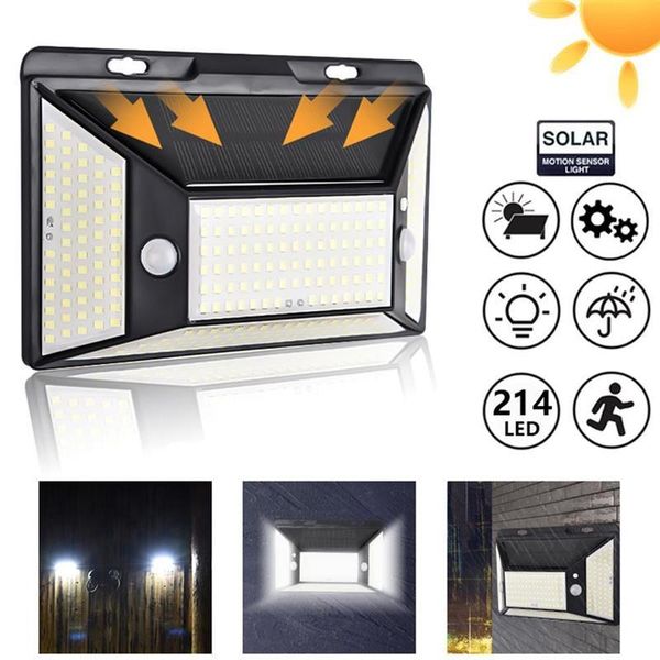 solar lights outdoor sensor wall light 214 led ip65 lamp for garden patio fence powered sunlight street lamps
solar lights outdoor sensor wall light 214 led ip65 lamp for garden patio fence powered sunlight street lamps