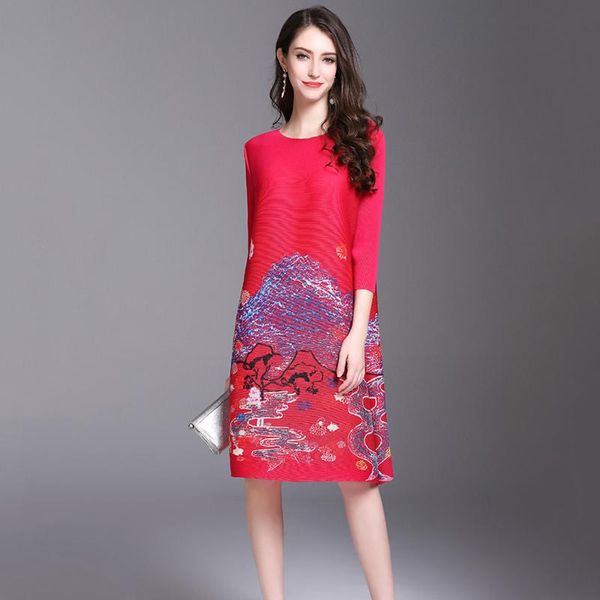 fashion tide women summer pleated dress three quarter o neck floral print pullover elegant party dresses na951 casual, Black;gray
fashion tide women summer pleated dress three quarter o neck floral print pullover elegant party dresses na951 casual, Black;gray