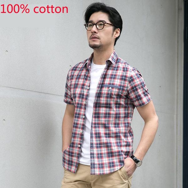 men's casual shirts arrival mens fashion short sleeved men plaid shirt summer 100% pure cotton youth plus size l xl 2xl 3xl 4xl 5xl 6, White;black
men's casual shirts arrival mens fashion short sleeved men plaid shirt summer 100% pure cotton youth plus size l xl 2xl 3xl 4xl 5xl 6, White;black