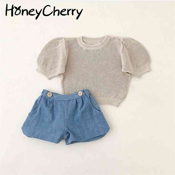 girls short-sleeved summer baby puff sleeve hollow clothes sweater girl 210702, Blue
girls short-sleeved summer baby puff sleeve hollow clothes sweater girl 210702, Blue