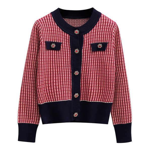 women's sweaters hlbcbg red plaid cardigan vintage spring female short nightgown complete to-neck diamond buckle knitted or crocheted n, White;black
women's sweaters hlbcbg red plaid cardigan vintage spring female short nightgown complete to-neck diamond buckle knitted or crocheted n, White;black