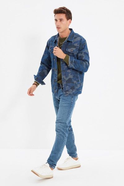 men's jackets trendyol men 's regular fit camouflage printed denim jacket tmnaw22ce0381, Black;brown
men's jackets trendyol men 's regular fit camouflage printed denim jacket tmnaw22ce0381, Black;brown