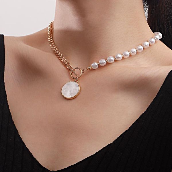 pendant necklaces white round necklace for women alloy chain imitation pearls beaded female 2021 fashion jewelry simple, Silver
pendant necklaces white round necklace for women alloy chain imitation pearls beaded female 2021 fashion jewelry simple, Silver