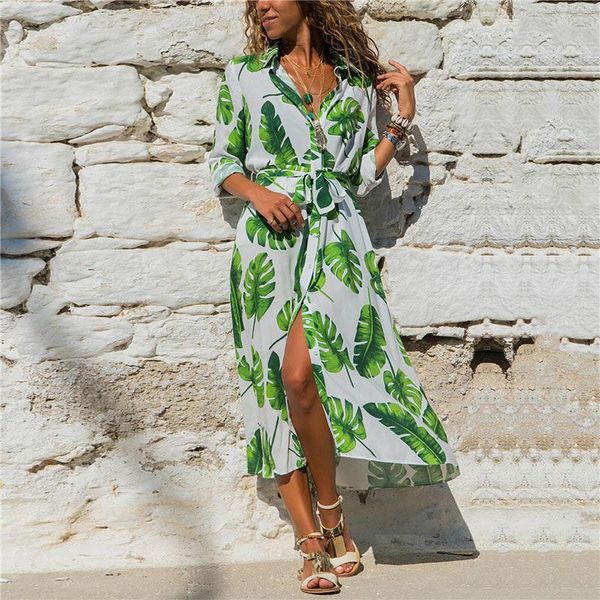 colorvalue printed leaf beach dress for women casual bandage long sleeve chiffon dresses summer tunic boho vestidos xxxl women's swimwe, White;black
colorvalue printed leaf beach dress for women casual bandage long sleeve chiffon dresses summer tunic boho vestidos xxxl women's swimwe, White;black