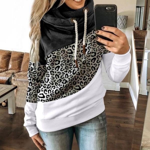 women's & sweatshirts women hoodies leopard leisure printed long sleeve hooded patchwork pullovers casual autumn winter sweatshirt 3uo, Black
women's & sweatshirts women hoodies leopard leisure printed long sleeve hooded patchwork pullovers casual autumn winter sweatshirt 3uo, Black