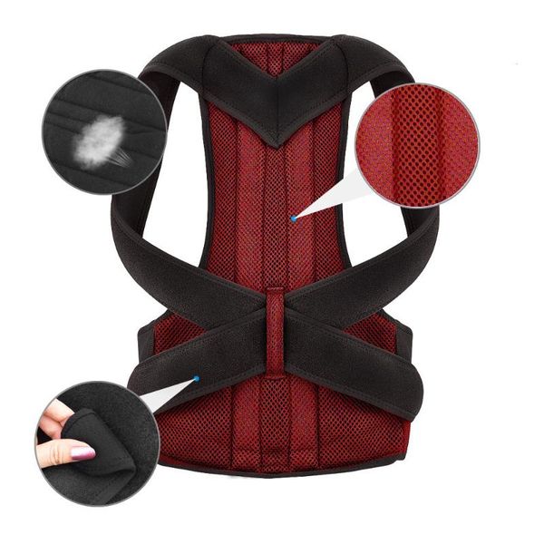 adjustable correction belt back waist posture corrector trainer shoulder lumbar brace spine support vest, Black;gray
adjustable correction belt back waist posture corrector trainer shoulder lumbar brace spine support vest, Black;gray