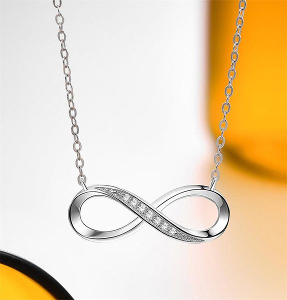chains 2021 925 sterling silver figure eight decoration diamonds necklace inlaid clavicle chain
chains 2021 925 sterling silver figure eight decoration diamonds necklace inlaid clavicle chain
