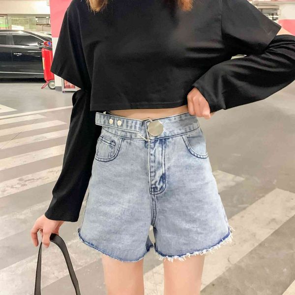 women's shorts summer new denim korean version large size fat mm high waist loose thin a-line ins wide leg versatile pants, White;black
women's shorts summer new denim korean version large size fat mm high waist loose thin a-line ins wide leg versatile pants, White;black
