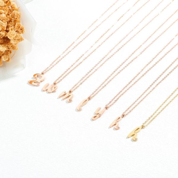pendant necklaces crystal rose gold tiny initial letter necklace in stainless steel meaningful gift inspirational, Silver
pendant necklaces crystal rose gold tiny initial letter necklace in stainless steel meaningful gift inspirational, Silver
