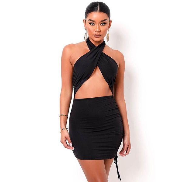 casual dresses summer women's hanging neck halter fashion hollow slim bag hip dress women ladies and charming, Black;gray
casual dresses summer women's hanging neck halter fashion hollow slim bag hip dress women ladies and charming, Black;gray