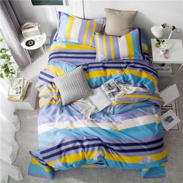 bedding sets ginkgo leave set duvet cover pillowcase home textiles 2/3pcs bed linen king size dropship